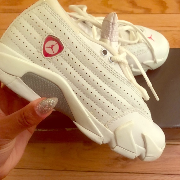 jordan 14 white and pink
